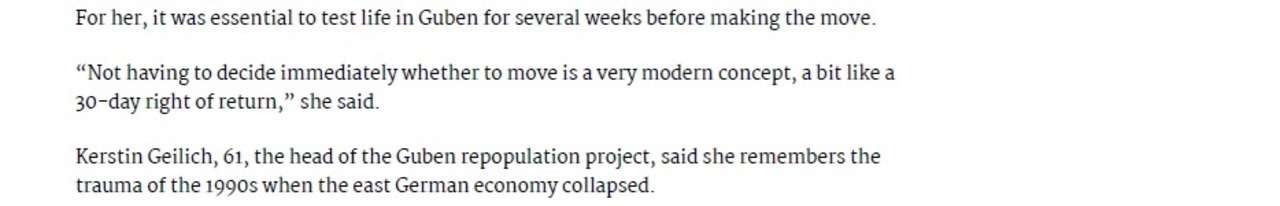 Artikel zum Probewohnen in Guben Toronto Sun