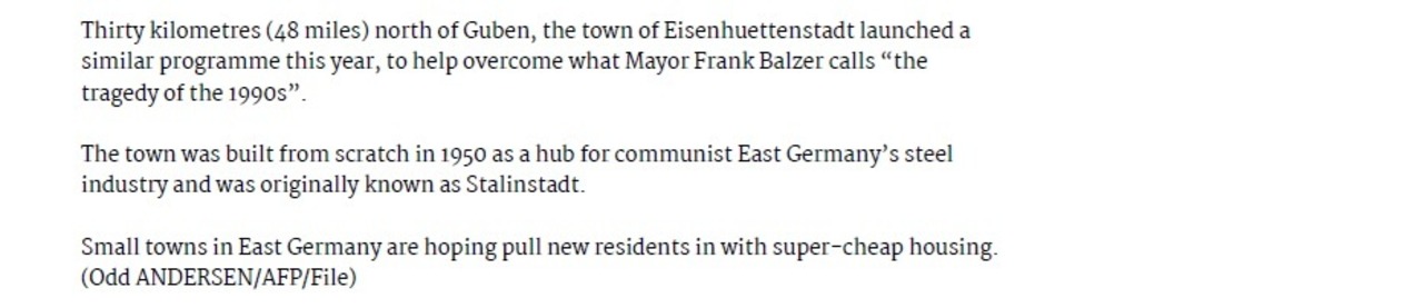 Artikel zum Probewohnen in Guben Toronto Sun